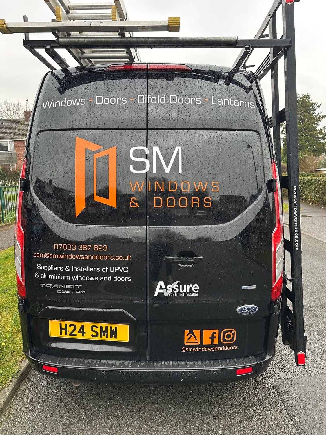 SM Windows and Doors van, uPVC and aluminium window and door installers in York